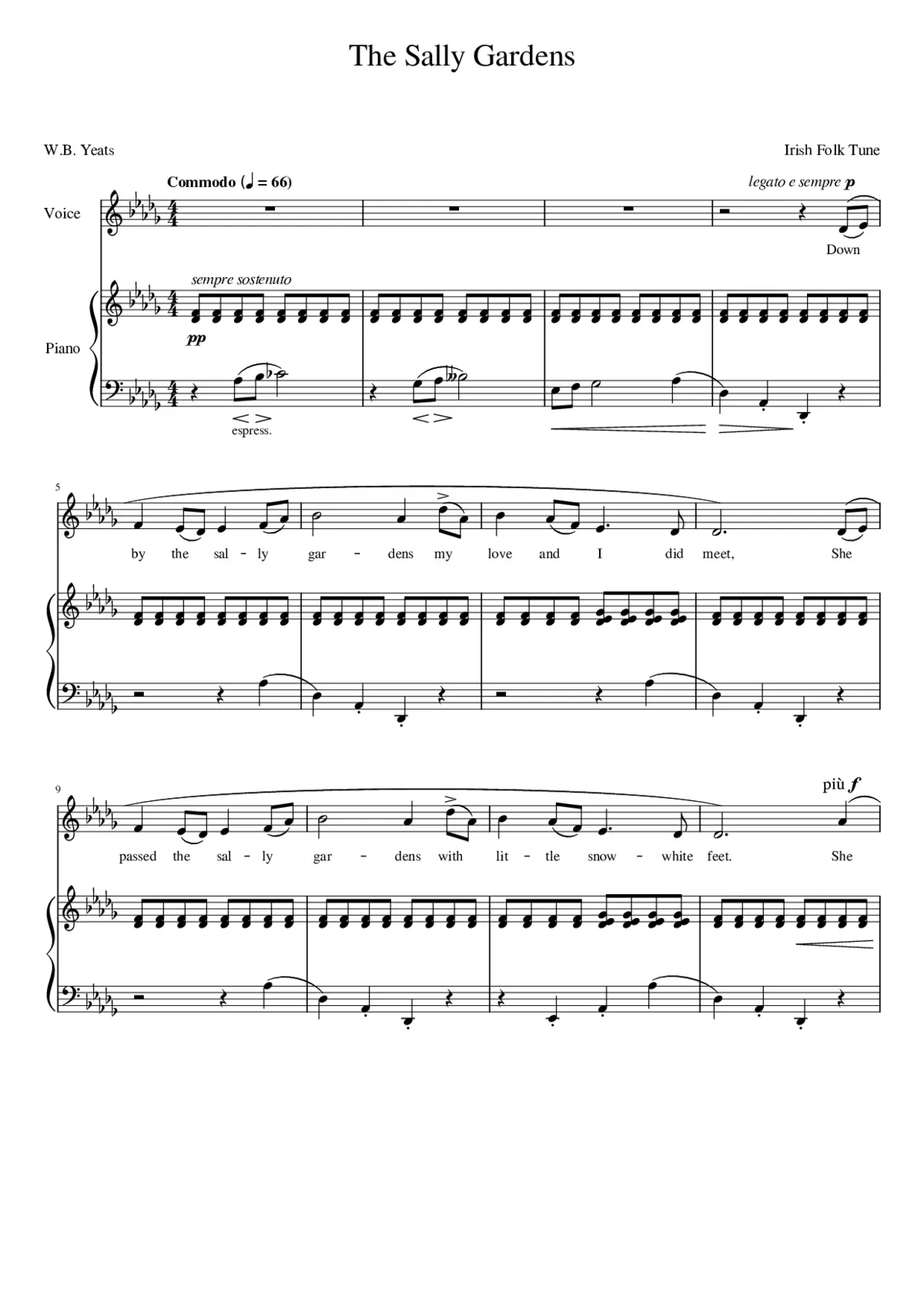 The Sally Gardens - Page 1