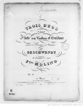 3 Duos pour Flûte ou Violon et Guitare