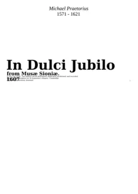 In dulci jubilo à 8