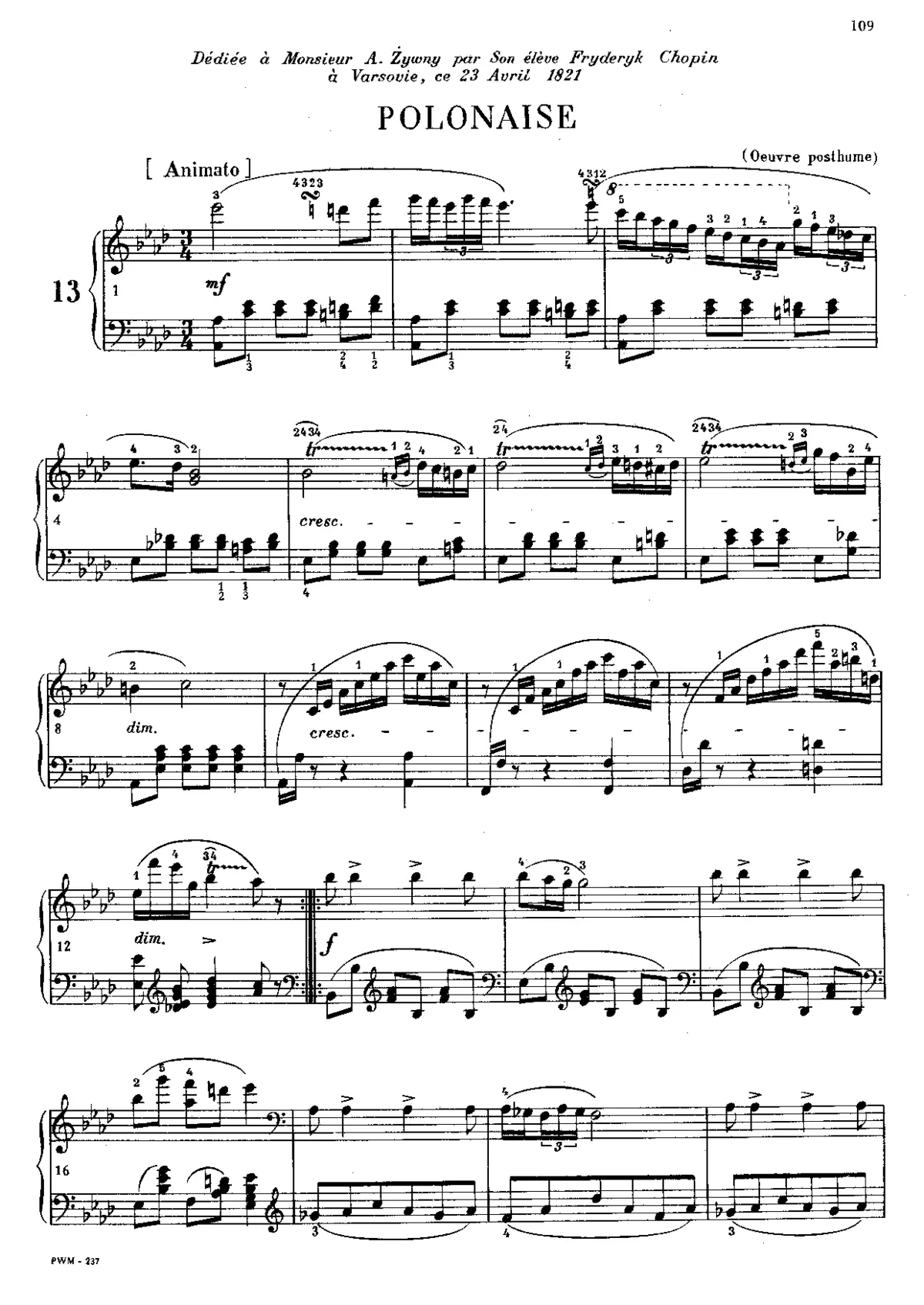 Polonaise in A-flat Major - Page 1