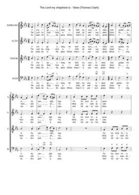 The Lord my shepherd is