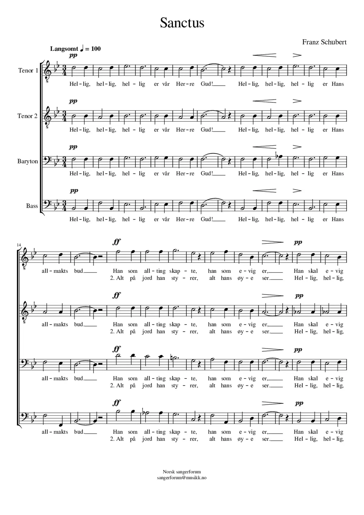 Mass Nº 2 in G major - Page 1