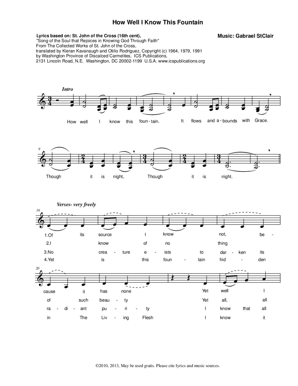 How well I know this fountain - Page 1