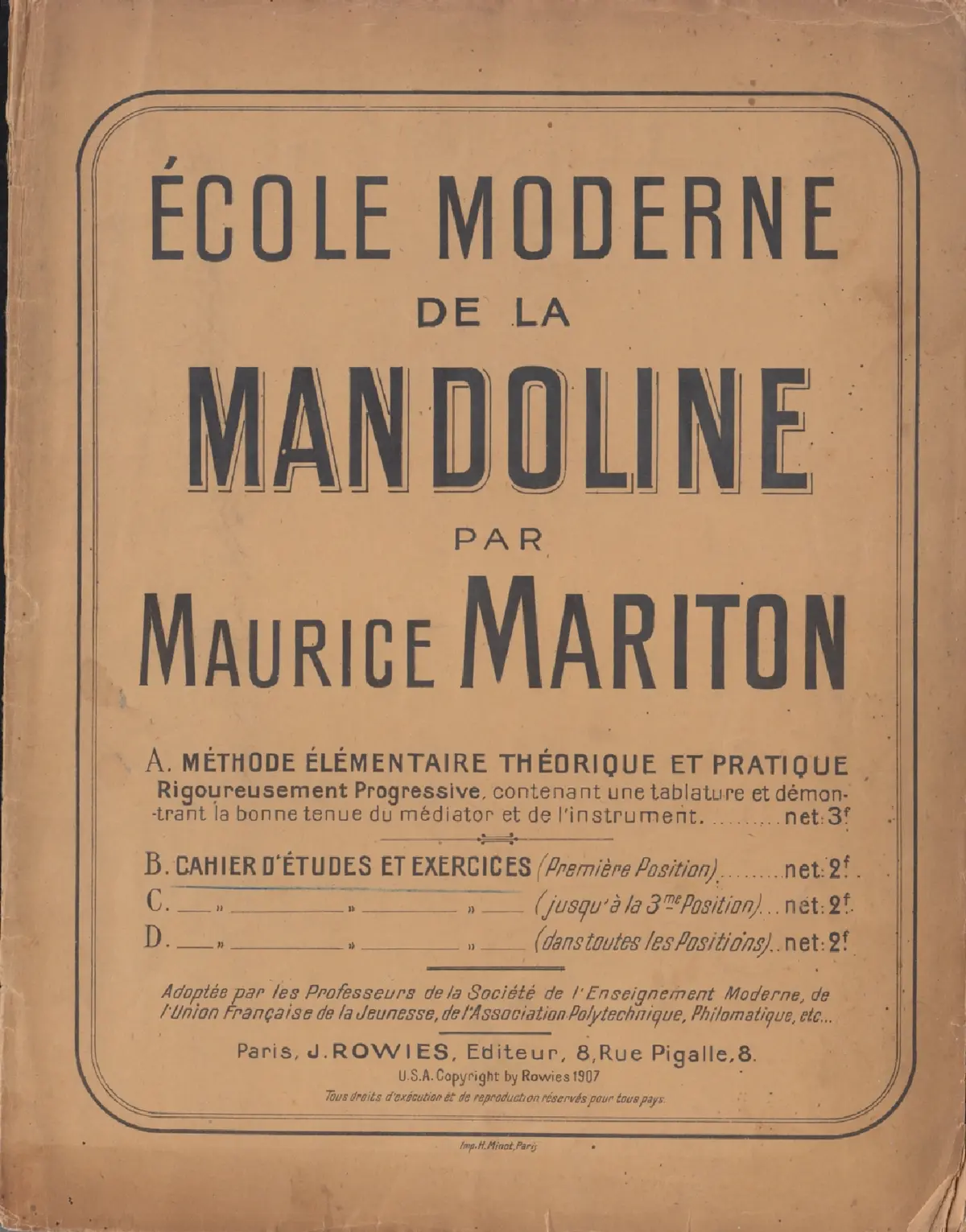 25 Études et Exercises (Première Position) - Page 1