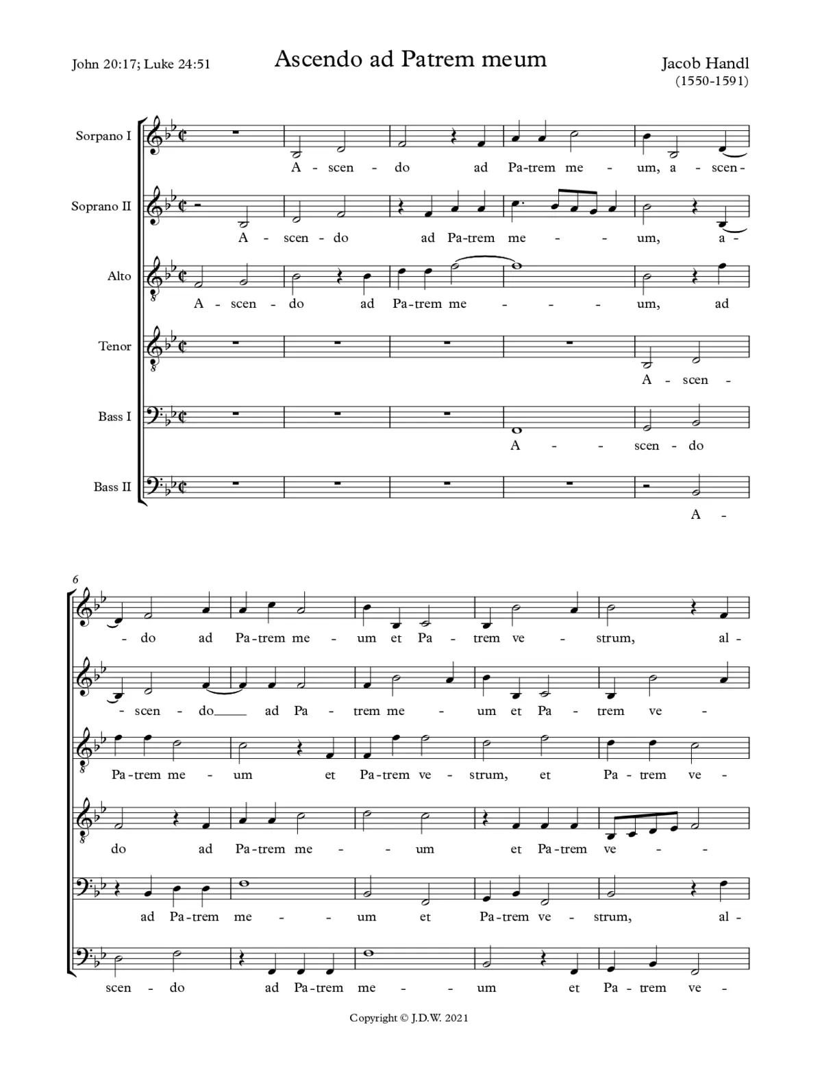 Ascendo ad Patrem meum - Page 1