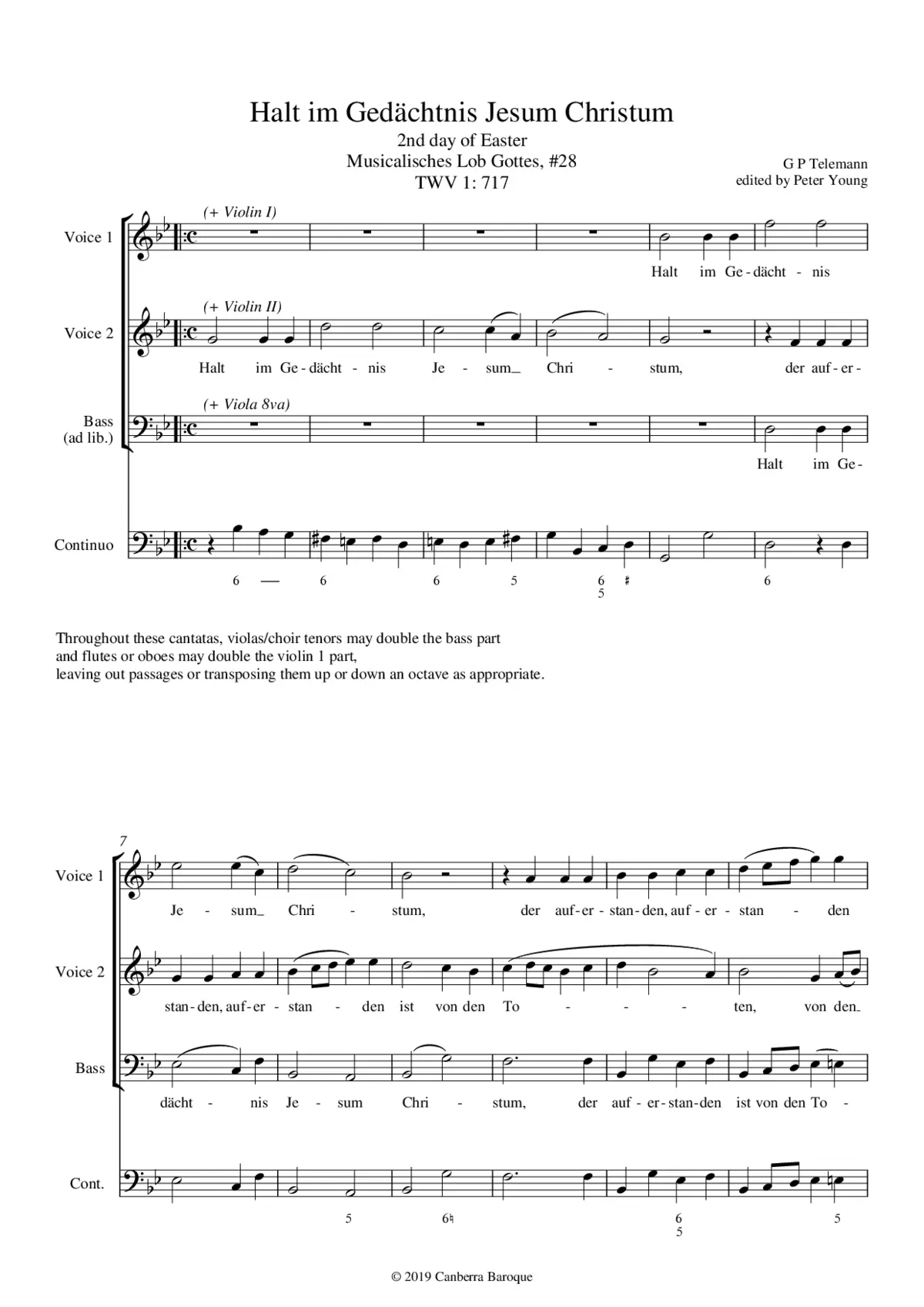 Halt im Gedächtnis Jesum Christum - Page 1