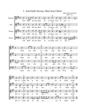 Ach bleib' bei uns, Herr Jesu Christ, BWV 253