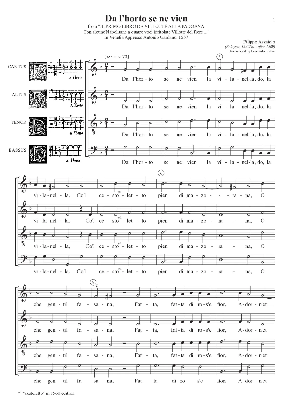 Dall'orto se ne vien - Page 1