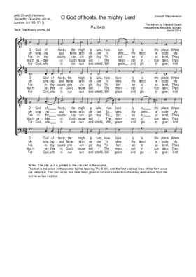 O God of hosts, the mighty Lord