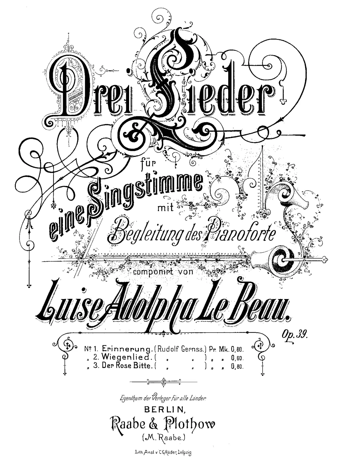 3 Lieder - Page 1