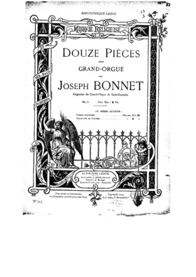 Douze pièces pour orgue
