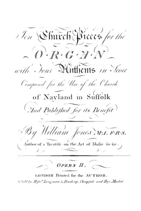 10 Church Pieces for the Organ with Four Anthems in Score