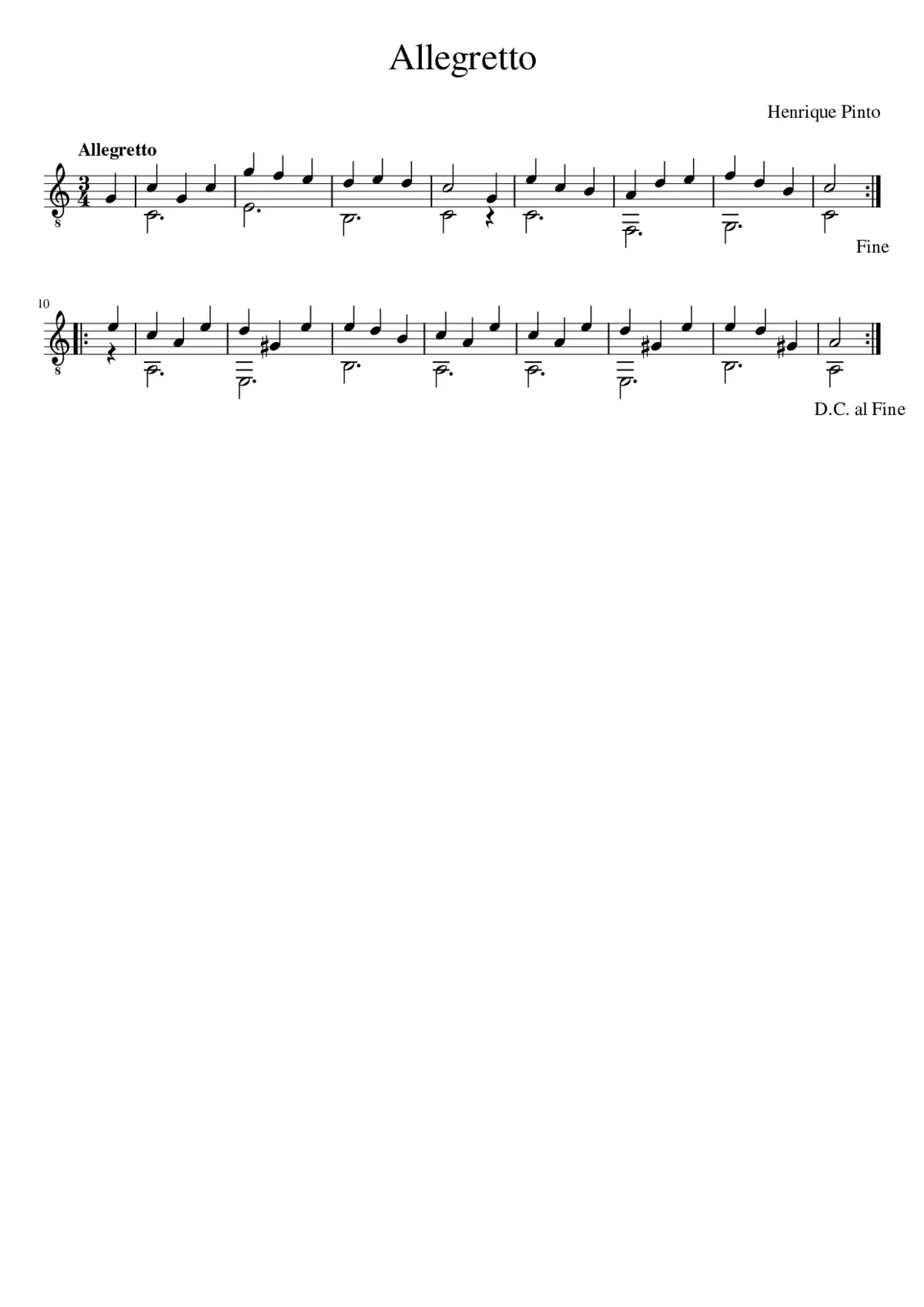 Allegretto - Page 1