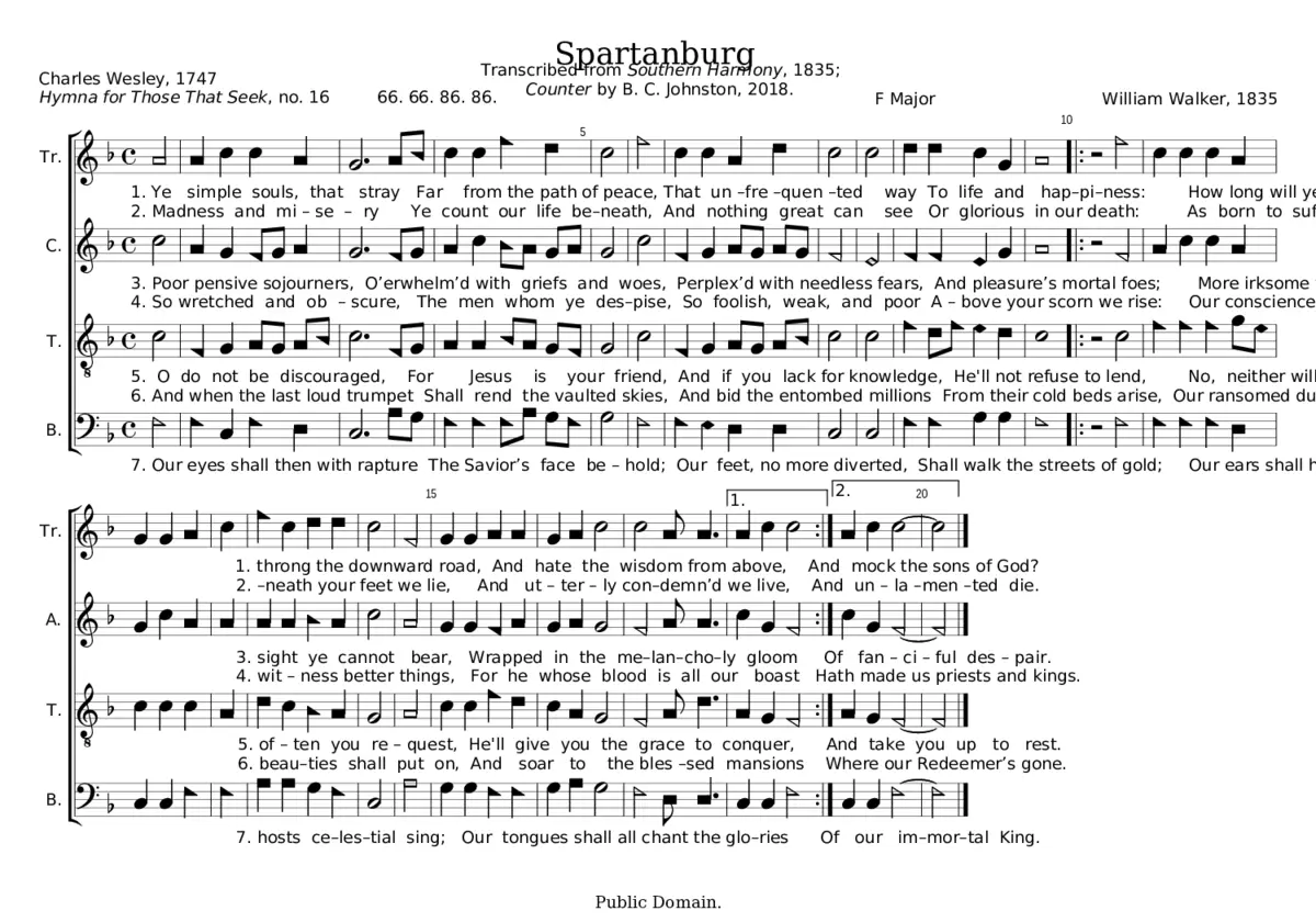 Spartanburg - William Walker - Page 1