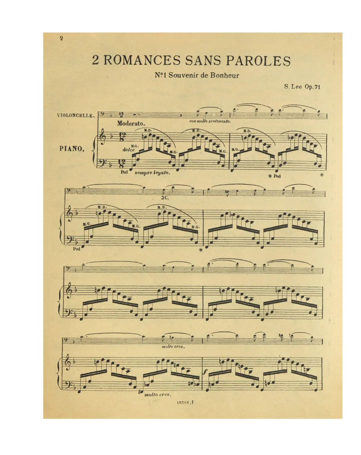 2 Romances sans paroles - Page 1