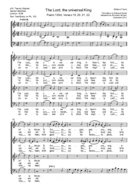 The Lord, the universal King