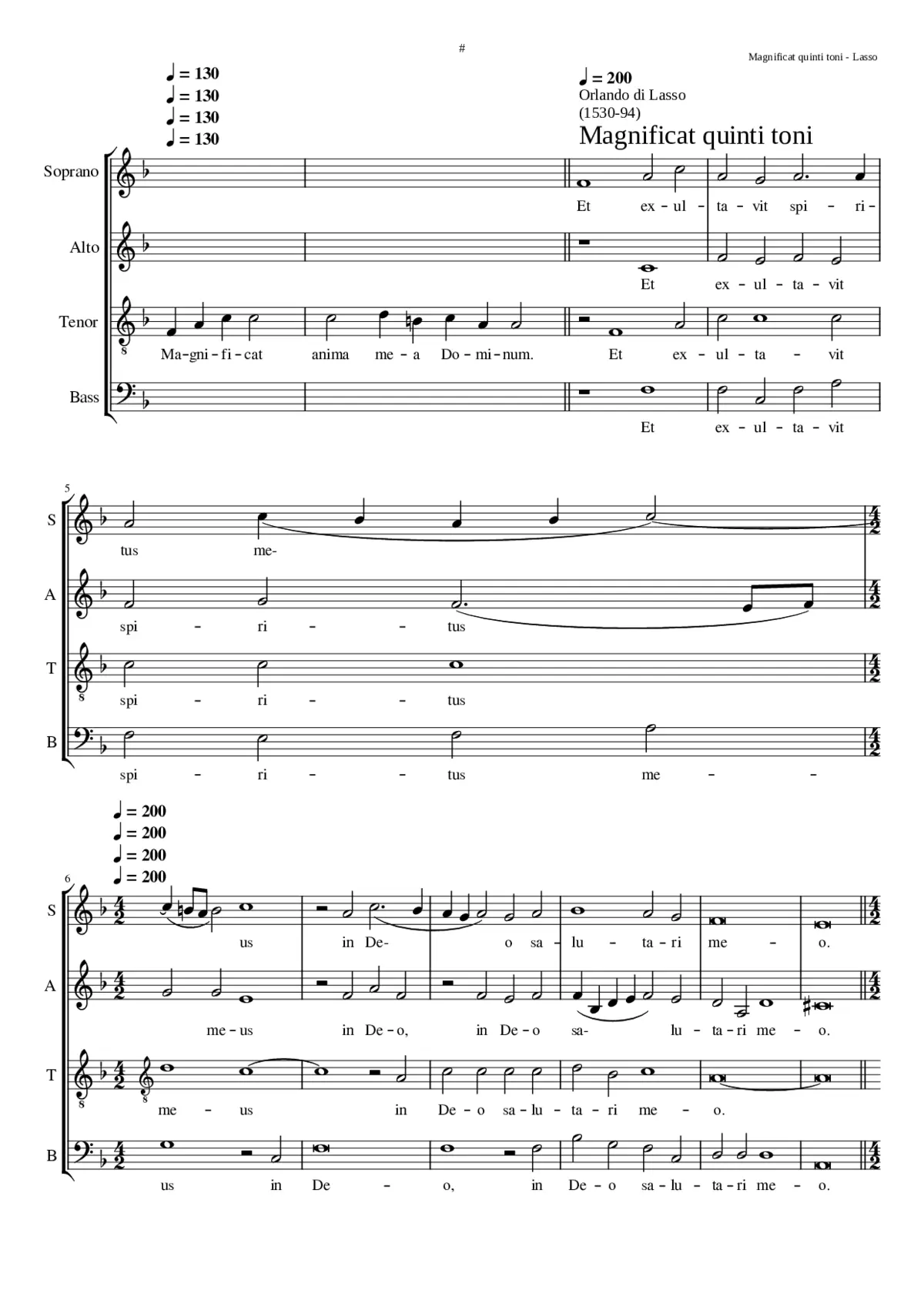 Magnificat quinti toni - Page 1