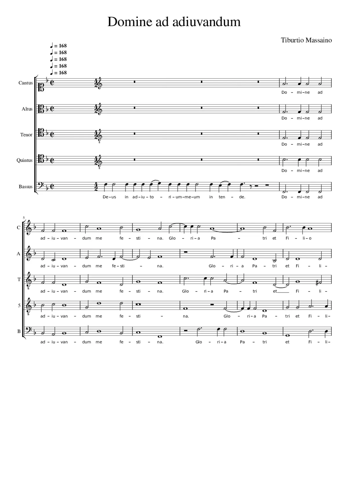 Domine ad adiuvandum - Page 1