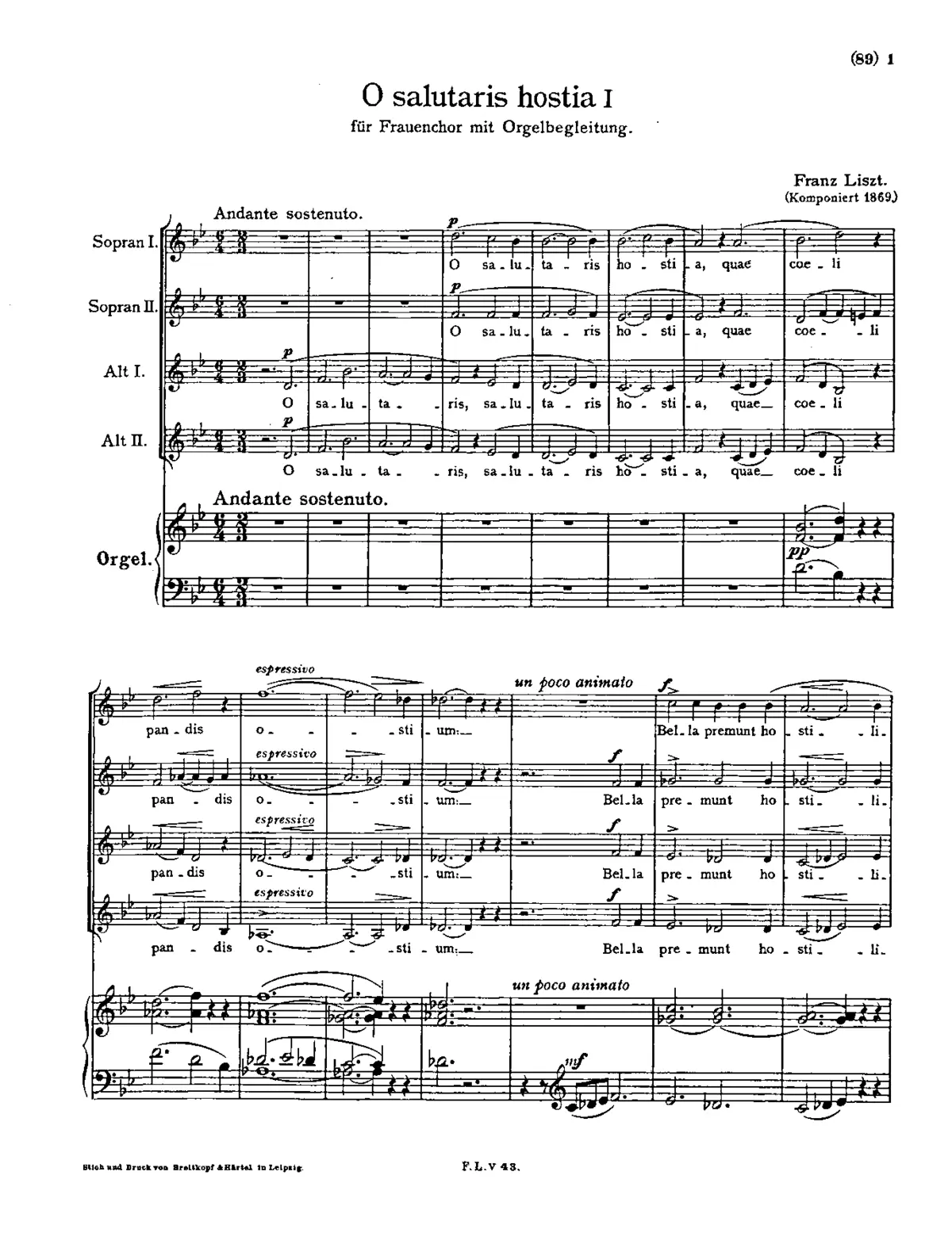 O salutaris hostia I - Page 1