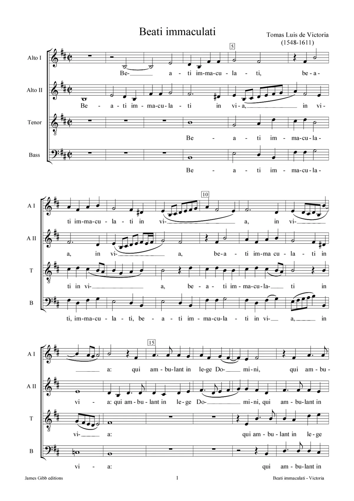 Beati immaculati - Page 1