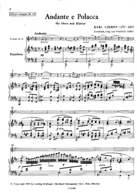 Andante and Polacca for horn