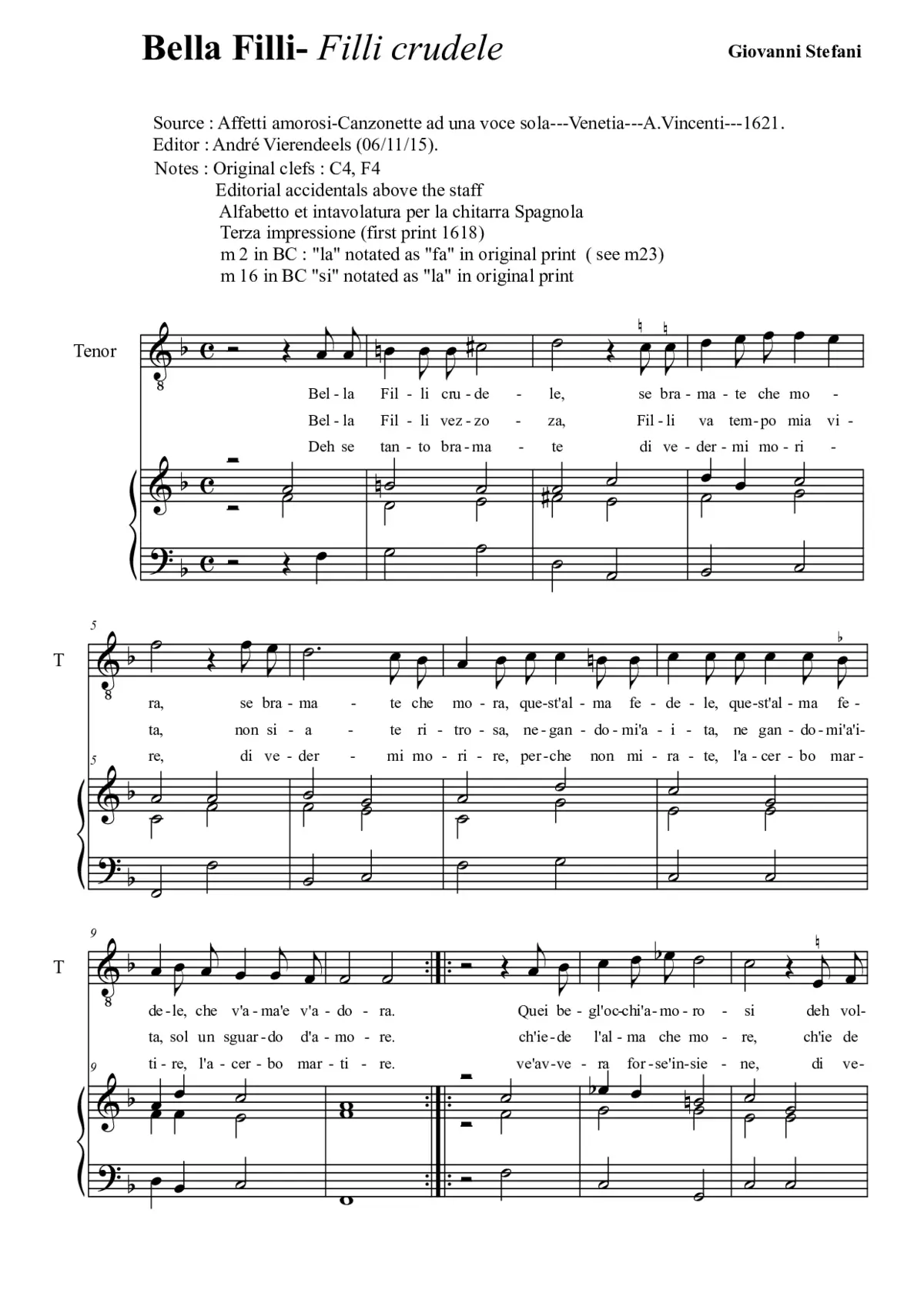 Bella Filli - Filli crudele - Page 1