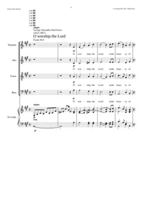 O worship the Lord in the beauty of holiness