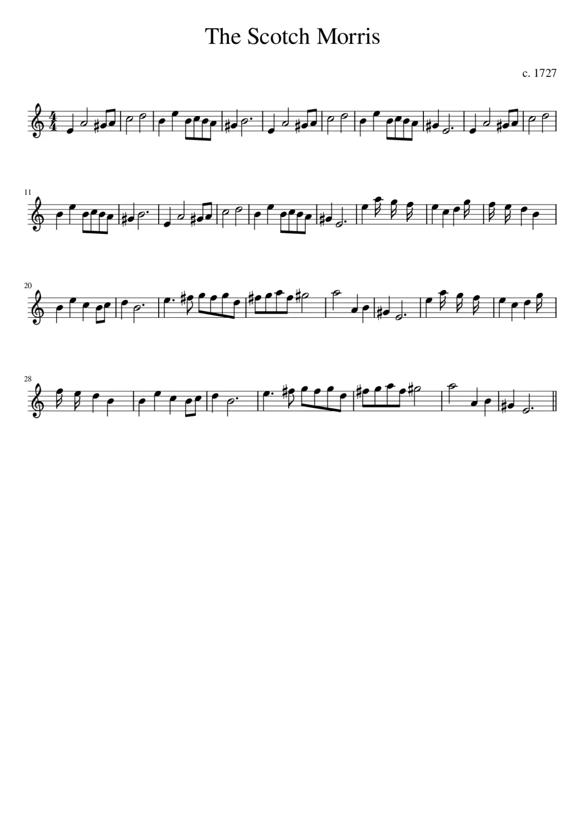 The Scotch Morris - Page 1