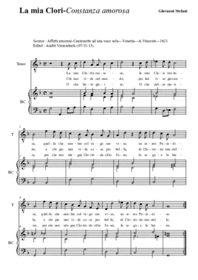 La mia Clori - Constanza amorosa