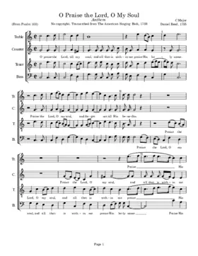 O praise the Lord, O my soul