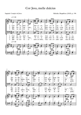 Cor Jesu, melle dulcius