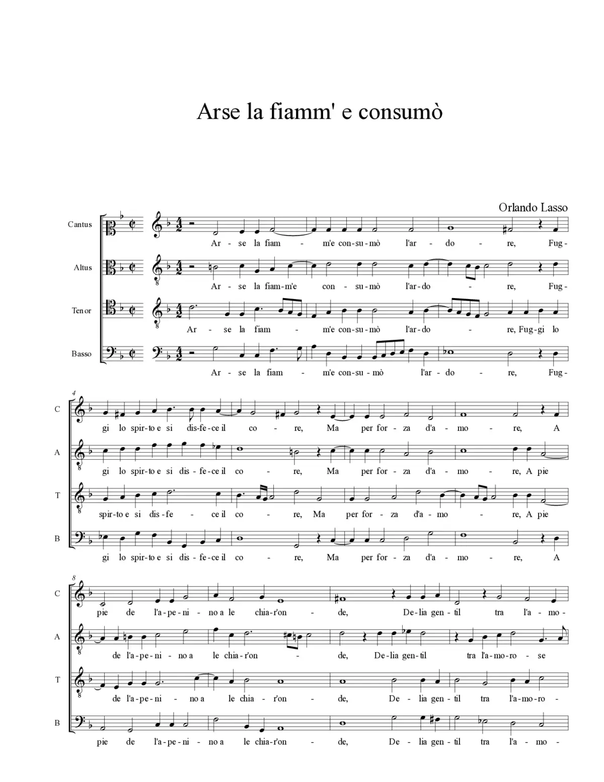 Arse la fiamma e consumò - Page 1