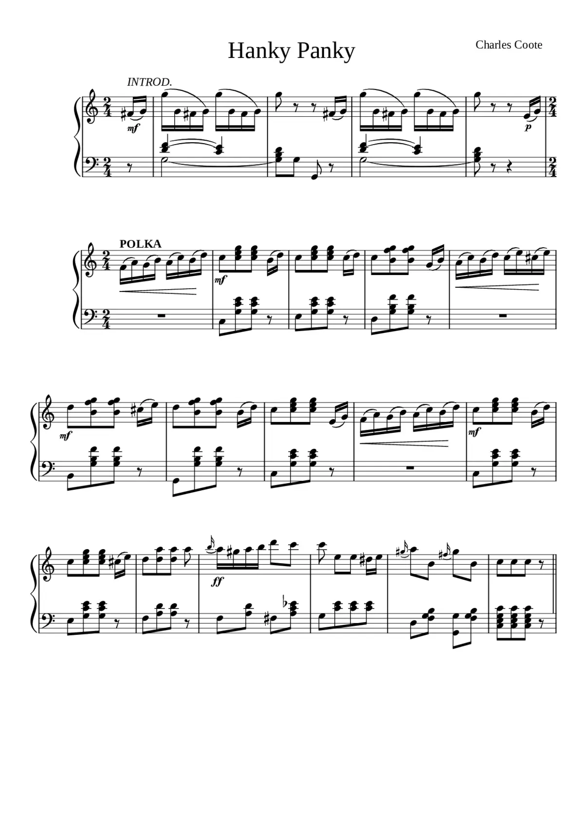 Hanky panky - Page 1