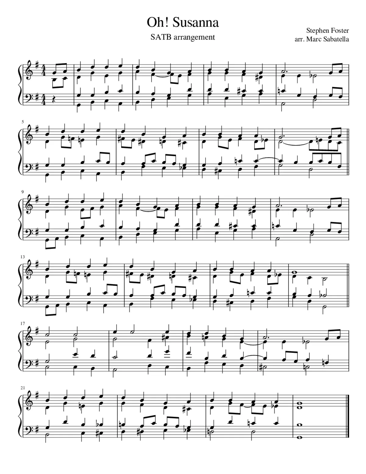 Oh! Susanna - Page 1