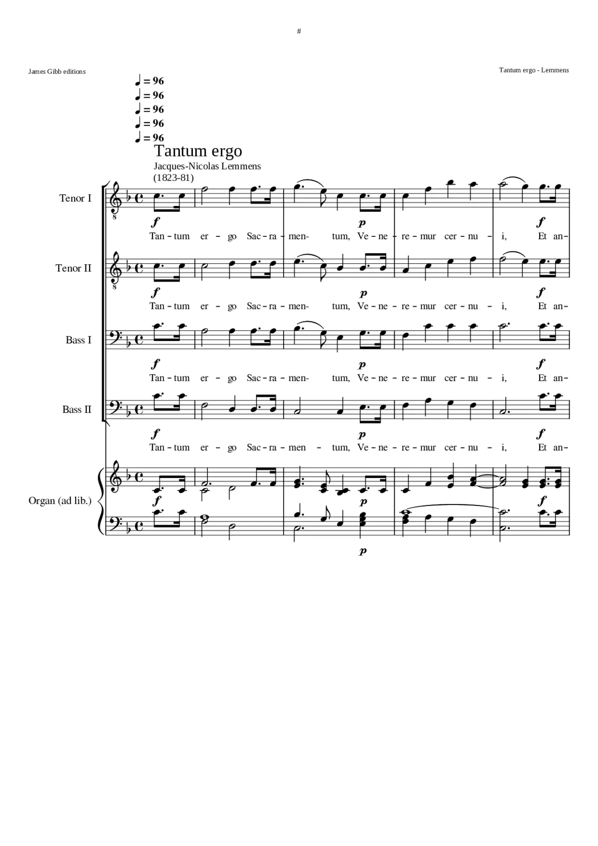 Tantum ergo - Page 1