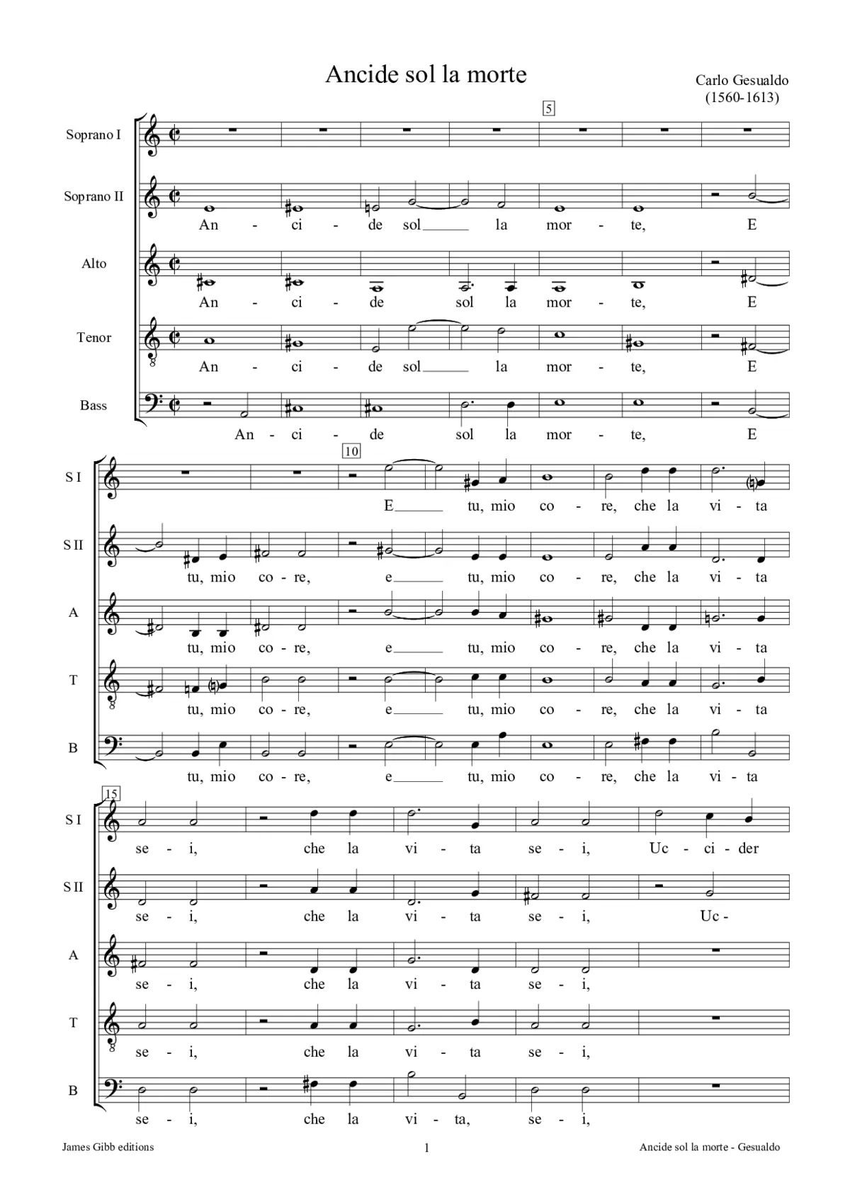 Ancide sol la morte - Page 1