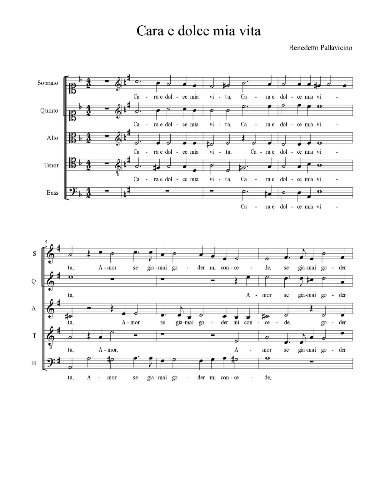 Cara e dolce mia vita - Page 1