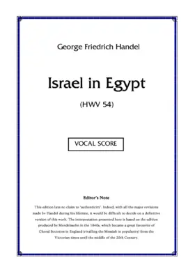 Israel in Egypt, HWV 54
