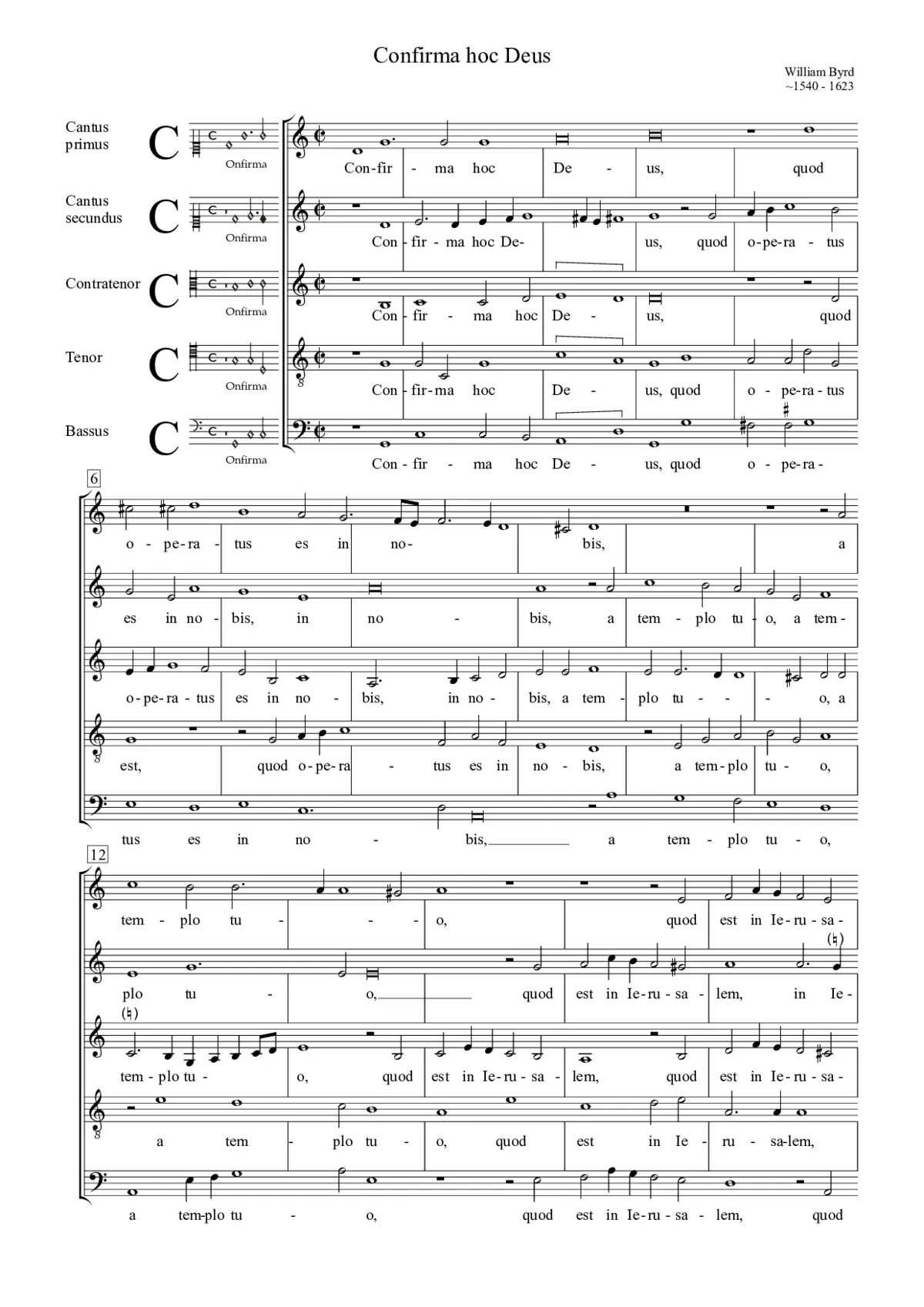 Confirma hoc Deus - Page 1