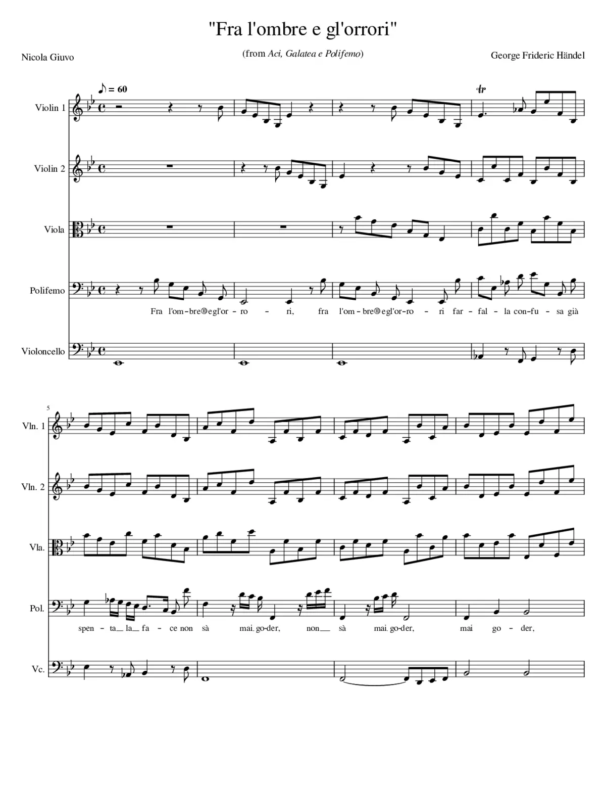 Aci Galatea e Polifemo - Page 1