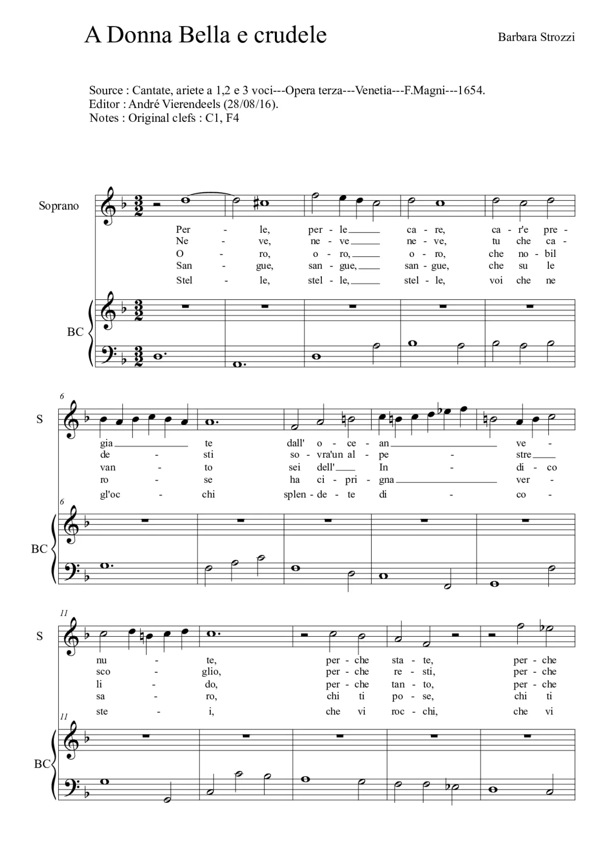 A donna bella e crudele - Page 1