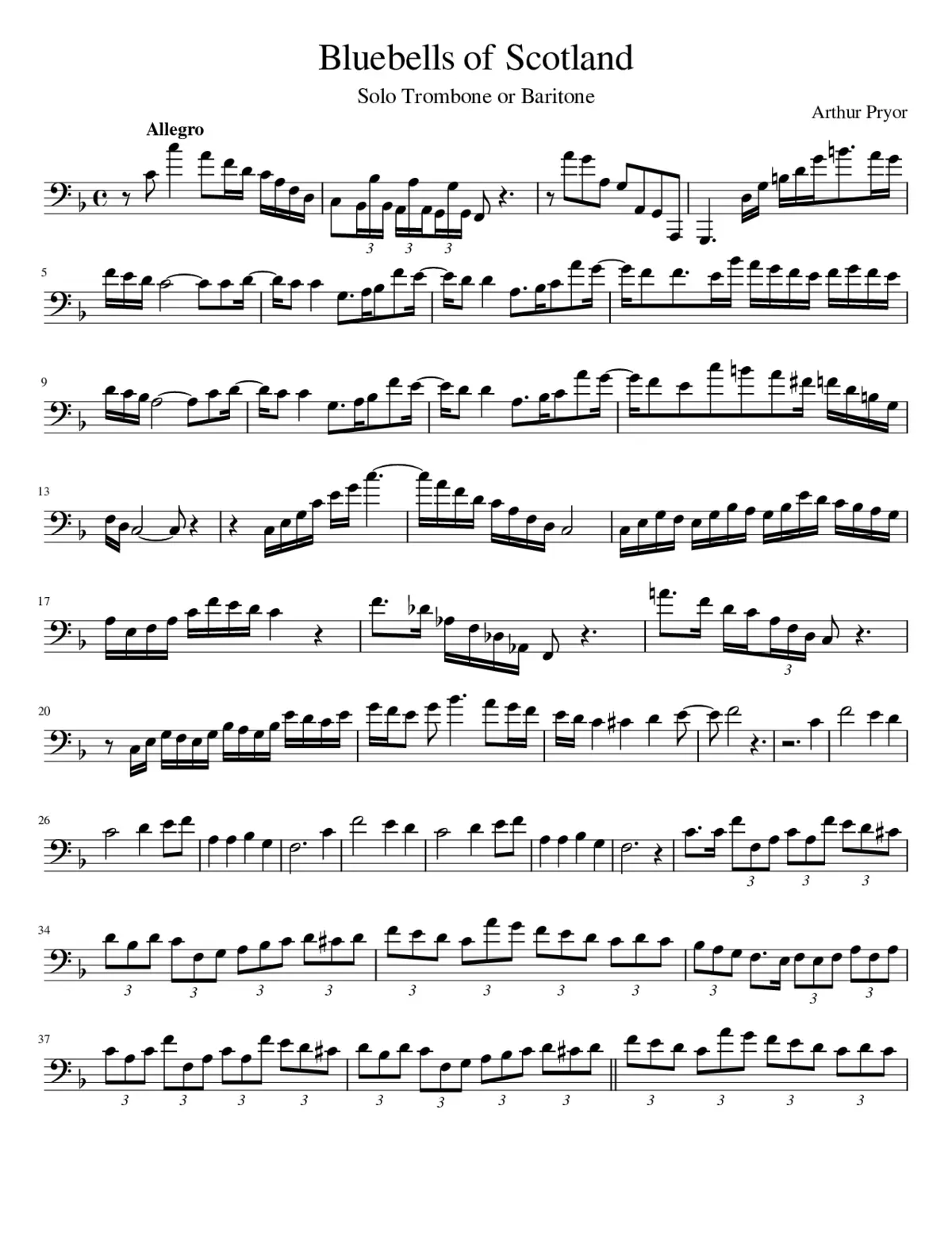 The Blue Bells of Scotland - Page 1