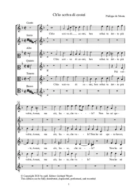 Ch'io scriva di costei