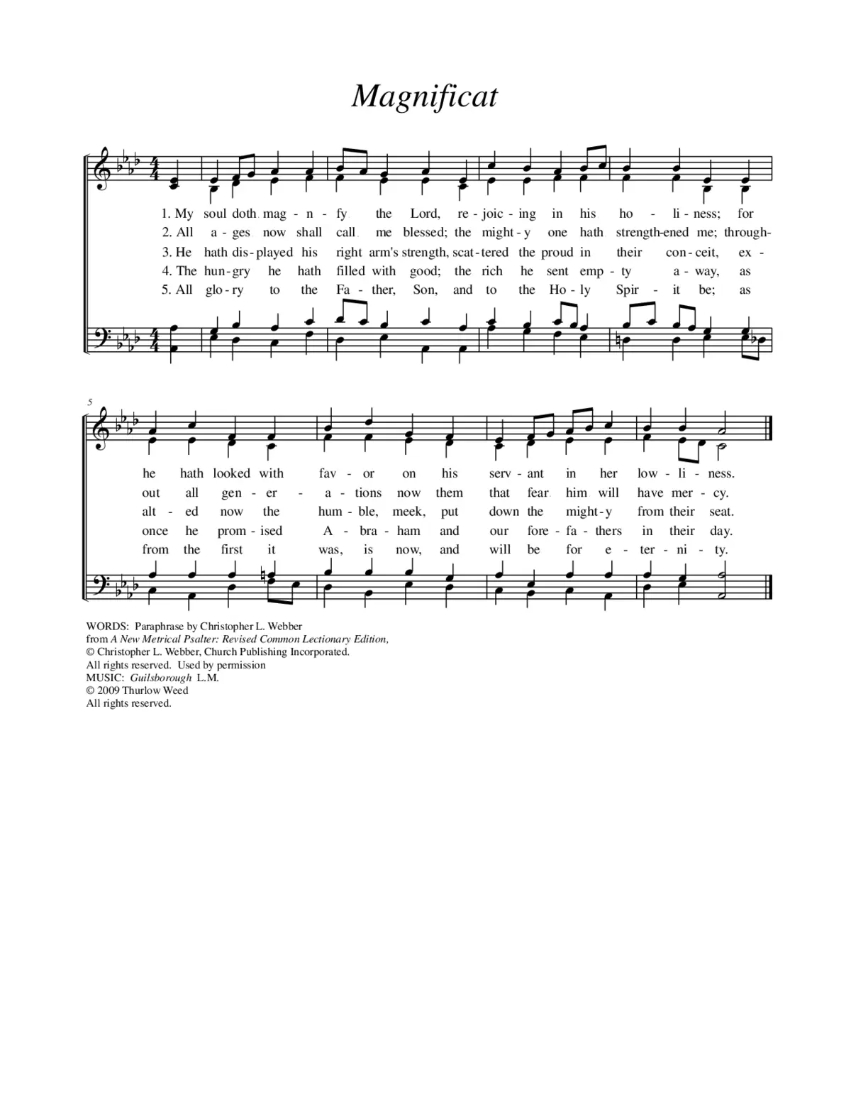 Magnificat II - Page 1