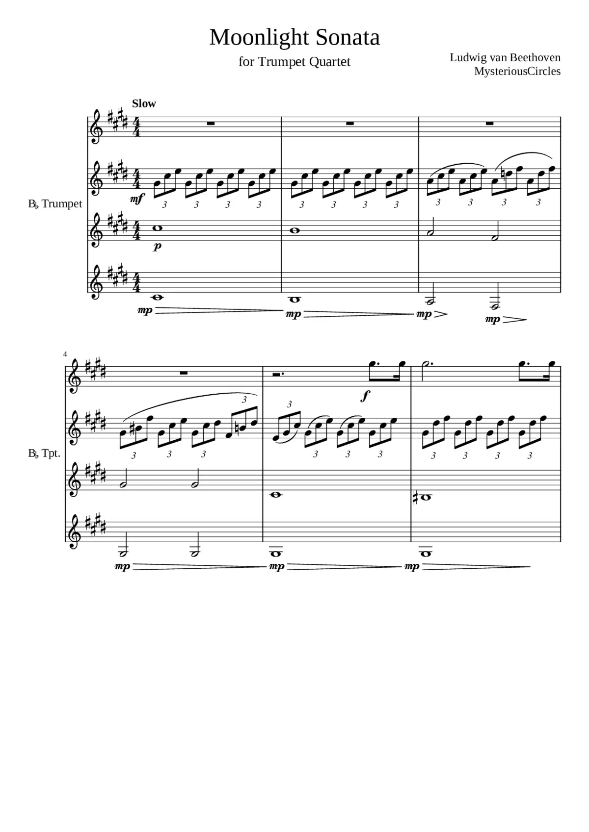 Piano Sonata No.14 Op.27 No.2 - Page 1