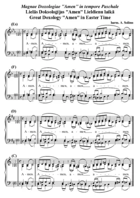 Amen - Doxologiae Paschae (Andris Solims (harm.))