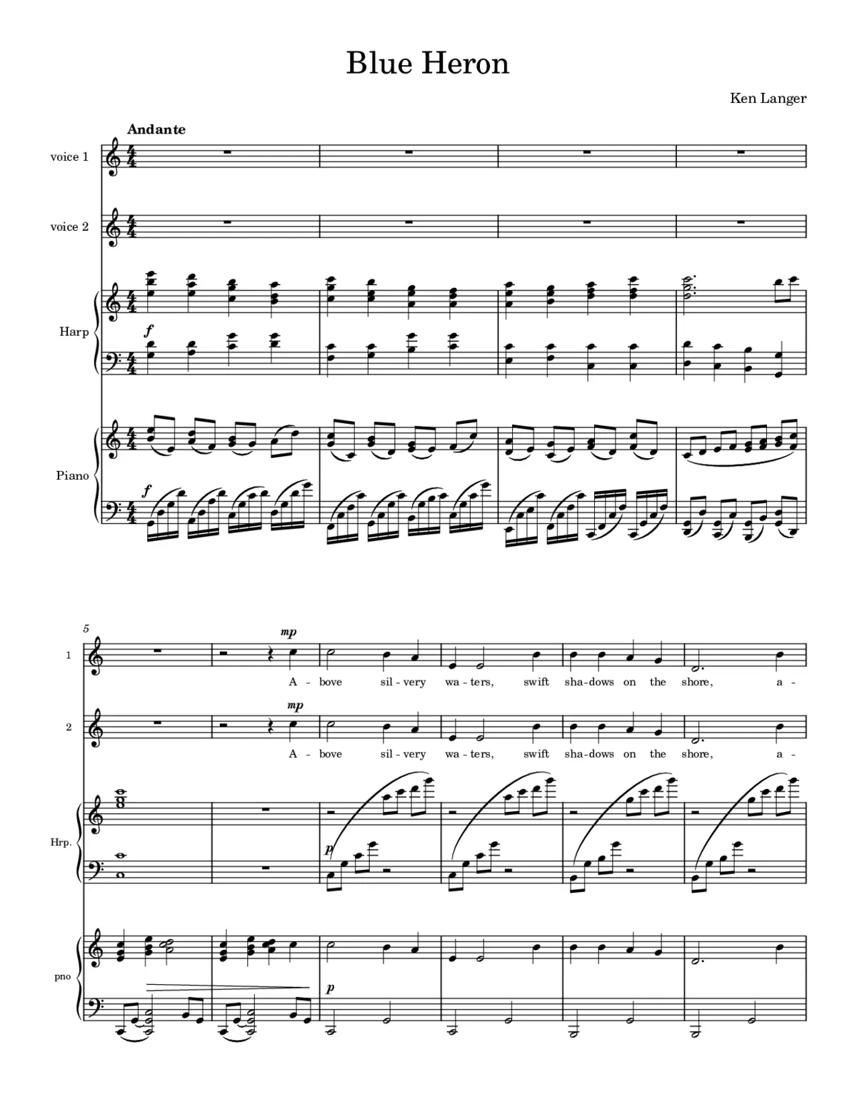 Blue Heron - Page 1