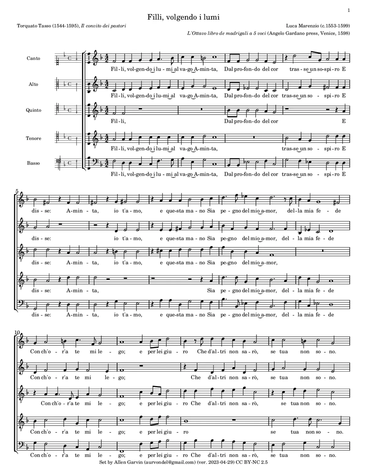 Filli, volgendo i lumi - Page 1