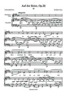 Auf der Reise, Op.22