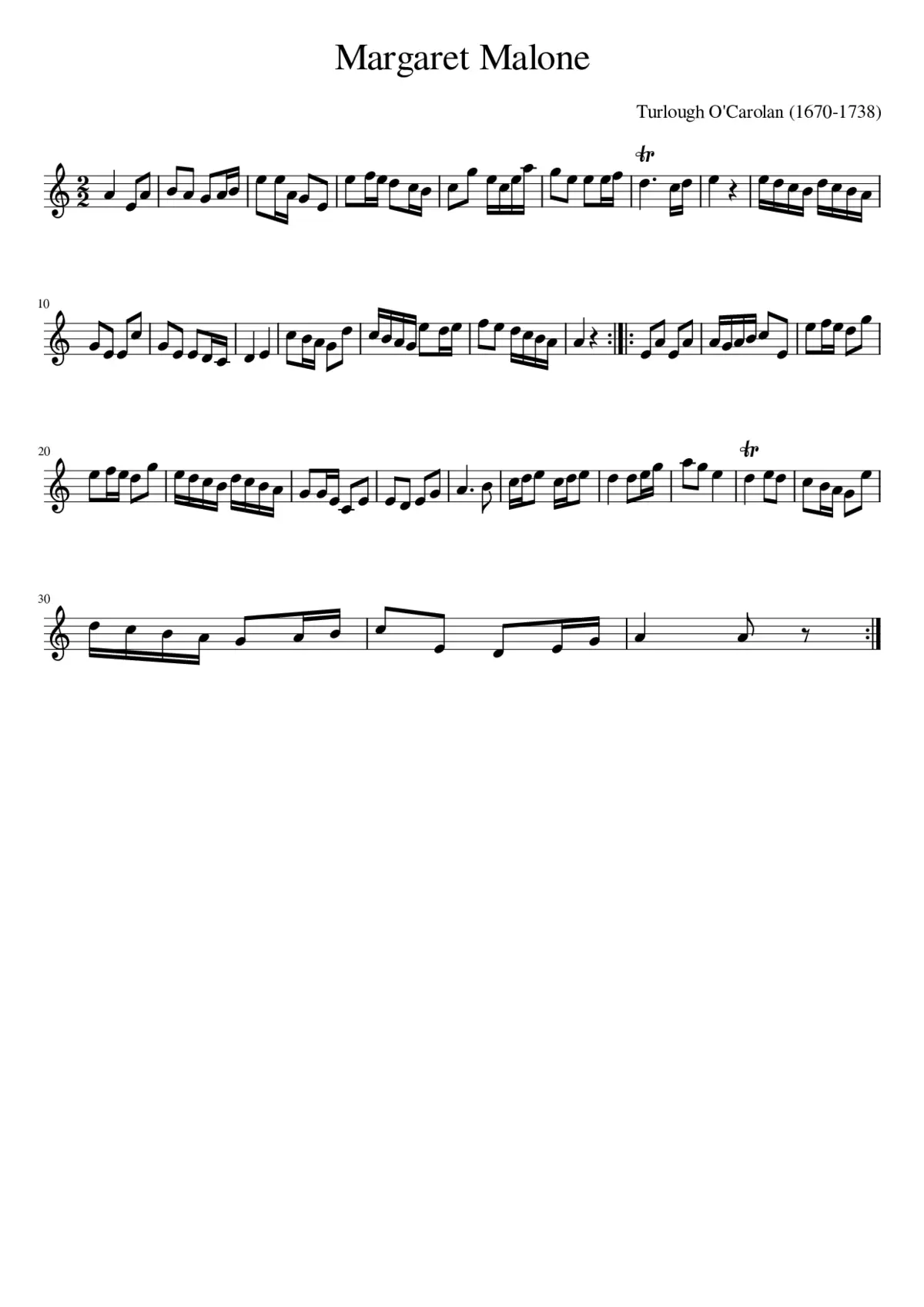 Margaret Malone - Page 1